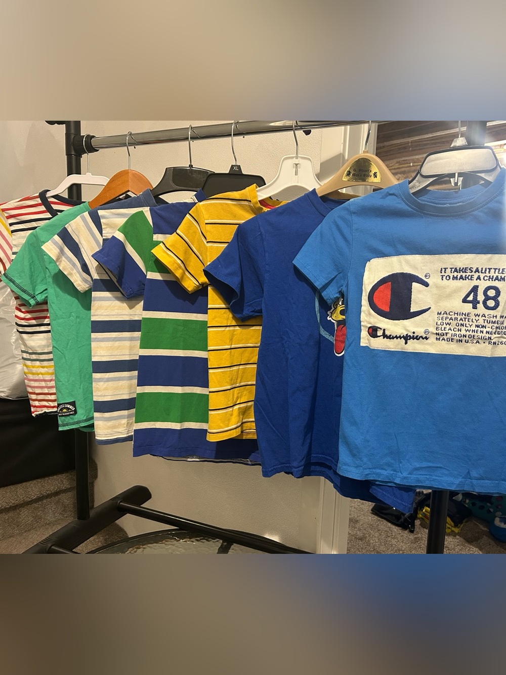 T-shirt kids of 7-8 Blue Logo Graphic Kids